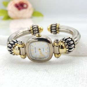 ✔️Vernier Silver & Gold Watch